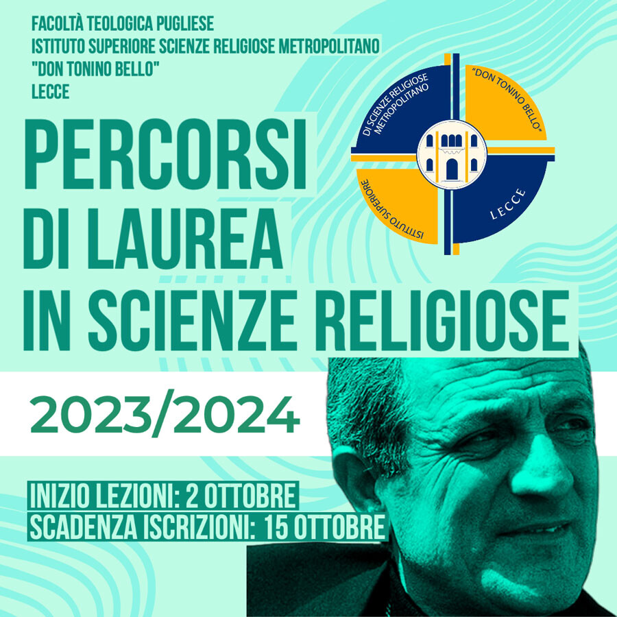 Percorsi di laurea in scienze religiose 2023/2024