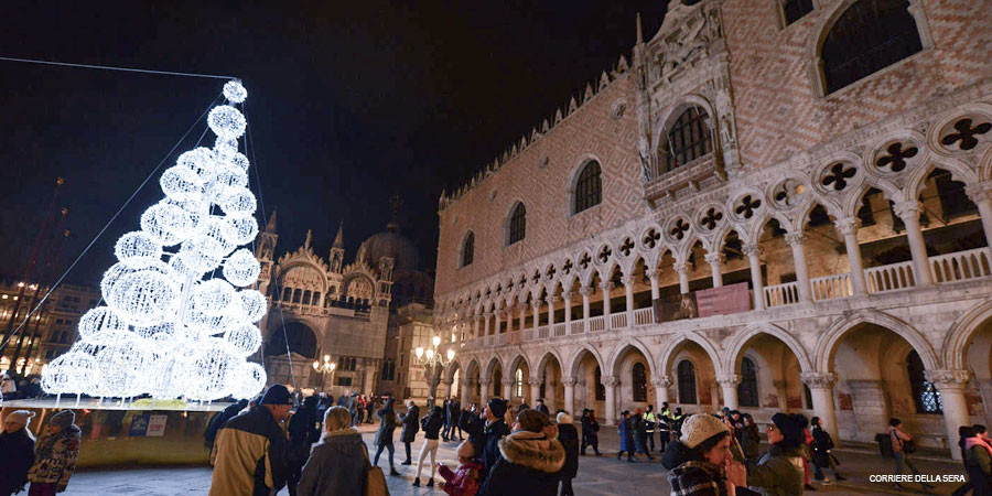 L'arte della luce dal Salento a Venezia. Luminarie Manca di Monteroni in  Piazza San Marco